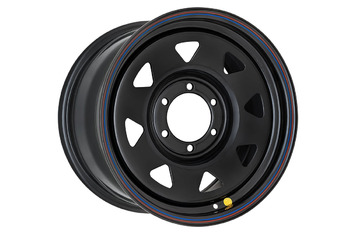 Диск усиленный стальной черный 6x139,7 8xR17 d110 ET+20 (треугольник мелкий)