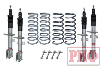 Лифт-комплект РИФ для Renault Duster (2010-2022), Nissan Terrano III 2004+ 4х4 лифт 20 мм RIF-DUS-B-G