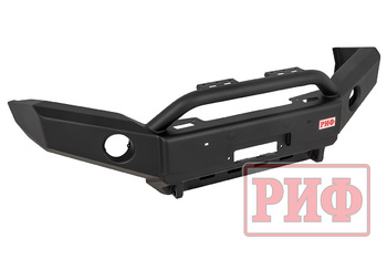 Бампер РИФ силовой передний JAC T6, SOLLERS ST6 под штатные фары, с центральной защитной дугой, стандарт