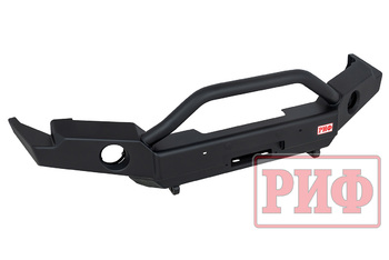 Бампер РИФ силовой передний для ГАЗ Соболь NN под штатные фары, с центральной защитной дугой, стандарт
