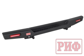 Бампер РИФ силовой задний для ГАЗ Соболь NN с фонарями, возможностью установки фаркопа, стандарт