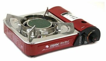 Плита газовая "СЛЕДОПЫТ - UltraEffect", керамическая (с переходником) (уценка) PF-GST-IM03_U1