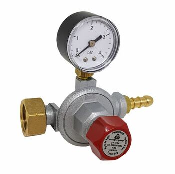 Регулятор давления газа с манометром type 912, 8-14 кг/ч, 0,5-4 Бар (уценка)