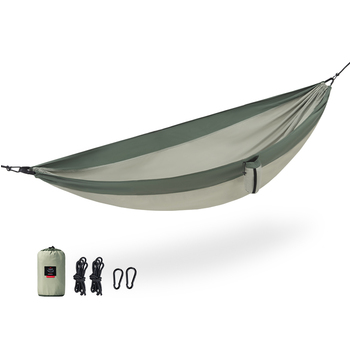 Гамак Naturehike без планок, туристический двойной, эпонж, зеленый