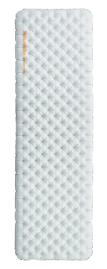 Коврик надувной Naturehike 196х64х8 см, серый, без мешка