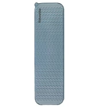 Коврик самонадувающийся Naturehike, 196x65x3,5 см, увеличенный, светло-синий